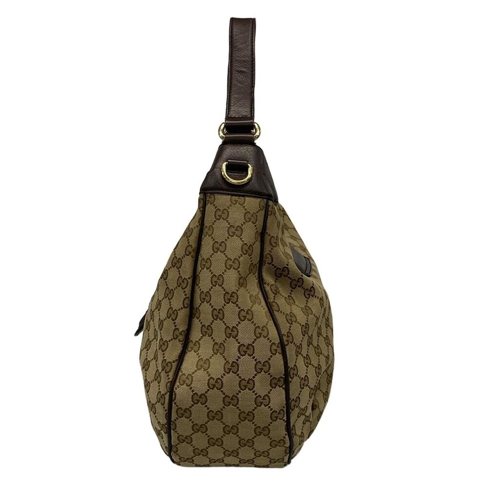 GUCCI GG Sherry shoulder bag beige dark brown multi leather - Picture 4 of 7